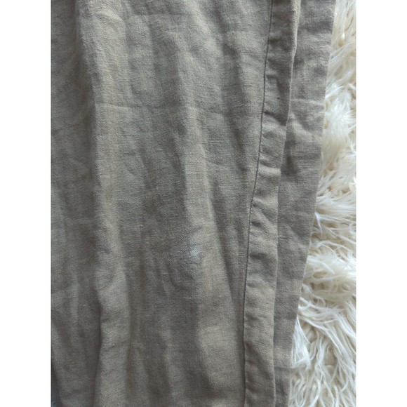 VTG Polo By Ralph Lauren Men’s Linen Flax BrownCASUAL DRESS PANTS TROUSERS 36/30 - Picture 15 of 15
